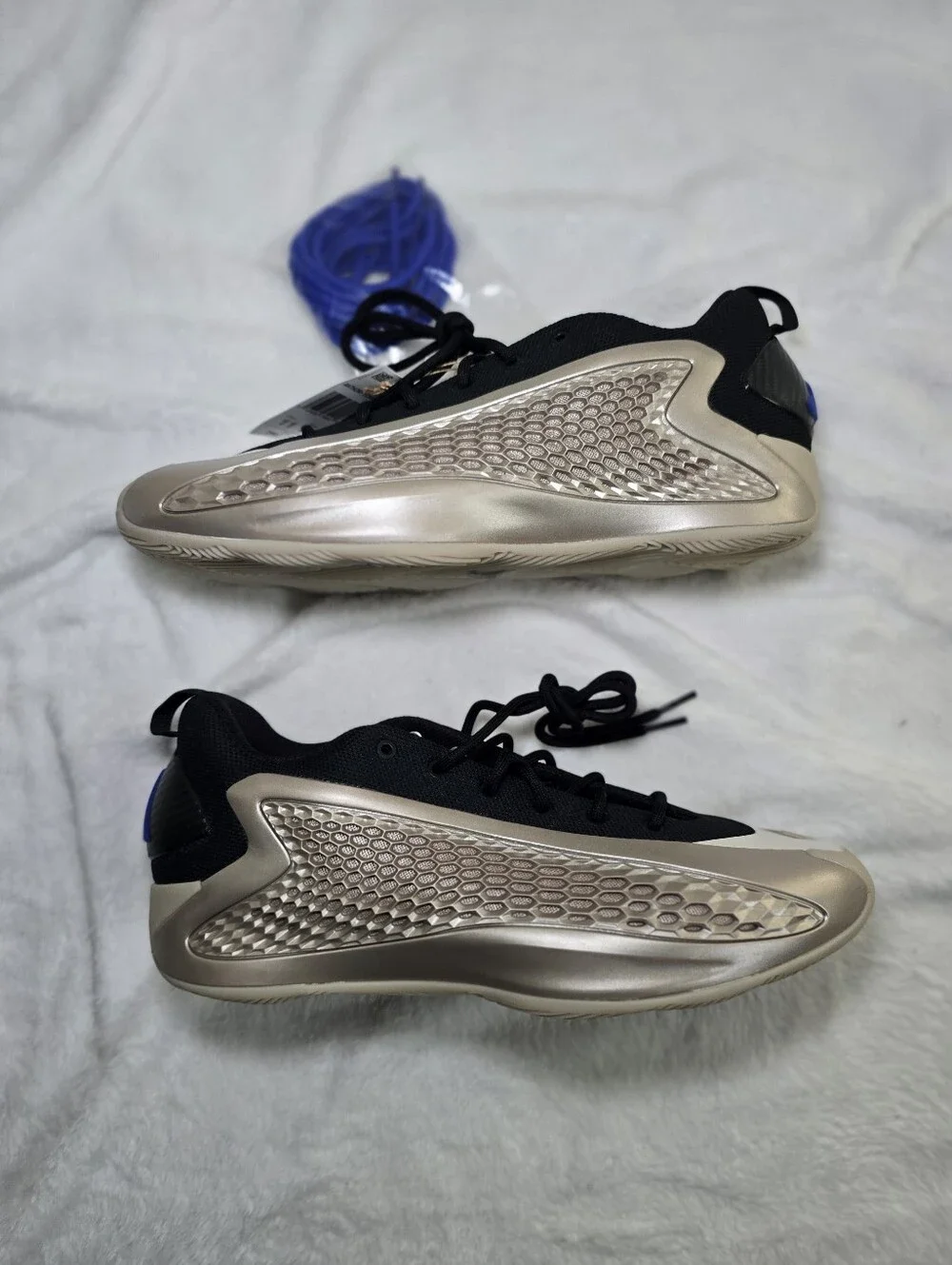 ​adidas AE 1 Low Anthony Edwards Champagne Metallic Men Size 11 JQ6133 NWOB